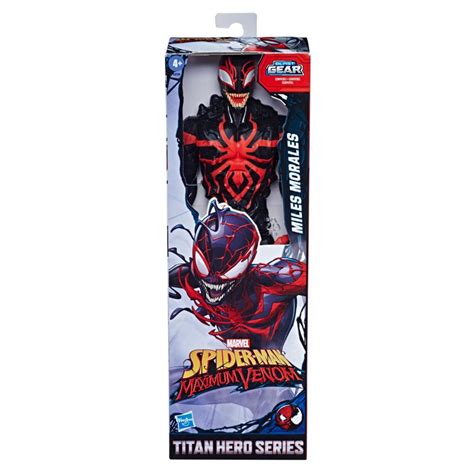 Spider Man Maximum Venom Titan Hero Series Miles Morales 12 Inch Action