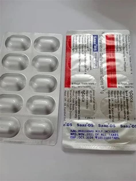 Sulfasalazine Mg Tablet At Rs Stripe Jaripatka Nagpur Id