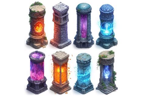 Mage Towers Set Of Video Games Assets Sprite Sheet 3657239