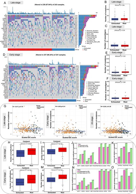 Association Of Eic With Somatic Mutations Neoantigens And Copy Number