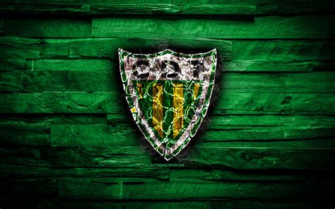 Download wallpapers Tondela FC, burning logo, Primeira Liga, green ...