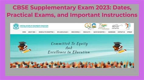 Cbse Supplementary Exam Dates Practical Exams And Important