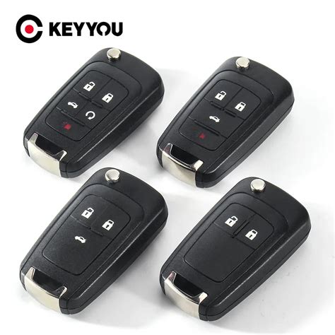 Keyyou X Buttons Remote Case Fob Cover Flip Folding Key Shell