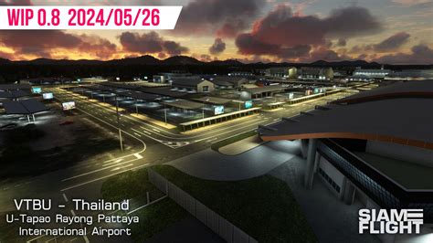 DevDiary VTBU U Tapao Rayong Pattaya Intl Airport MSFS SiamFlight