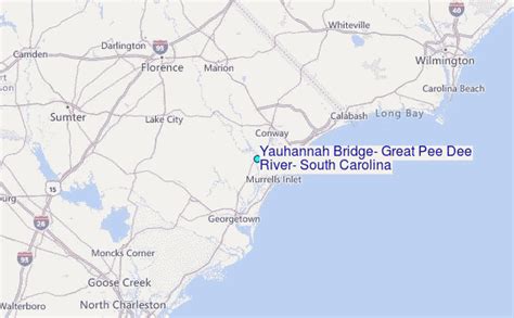 Yauhannah Bridge, Great Pee Dee River, South Carolina Tide Station ...