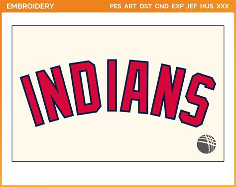 Cleveland Indians - Jersey Logo (2008) - Baseball Sports Embroidery