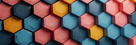 3d Background with Hexagons Pattern of 3d Hexagons Wallpaper Stock Illustration - Illustration ...