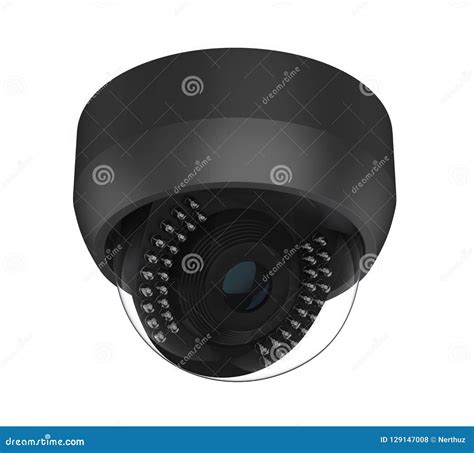 Dome CCTV Security Camera Isolated Stock Illustration Illustration Of