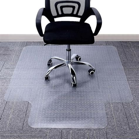 Office Carpet Chair Mat, Low Pile Carpet Protector with Lip, Easy ...