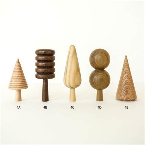 Unique Hand Turned Wooden Trees