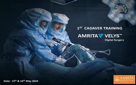 Cadaveric Robotic Knee Replacement Workshop At Amrita Hospital Dr