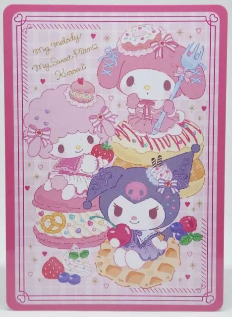 Sanrio Kuromi My Melody Sweet Piano Big Sticker Sheet Japan Eur