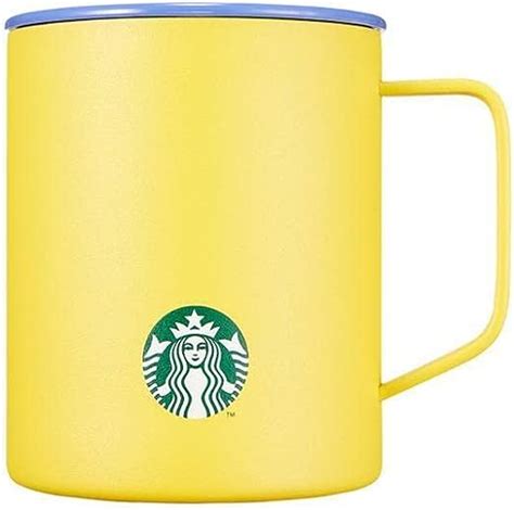 Amazon Starbucks スターバックス Ss ステンレス サマー ミアー ハンドル ネオン マグカップ イエロー Ss