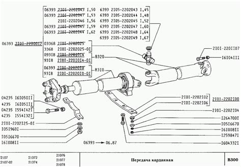 Кардан ваз-2107 - устройство, схема, детали - автомобильный журнал