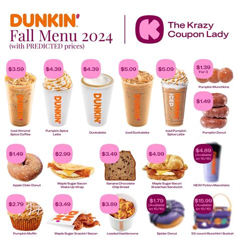The Krazy Coupon Lady on Instagram: "Dunkin’s fall menu is HERE 😍🍂☕