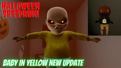 Baby In Yellow Halloween Speedrun Full Gameplay Youtube