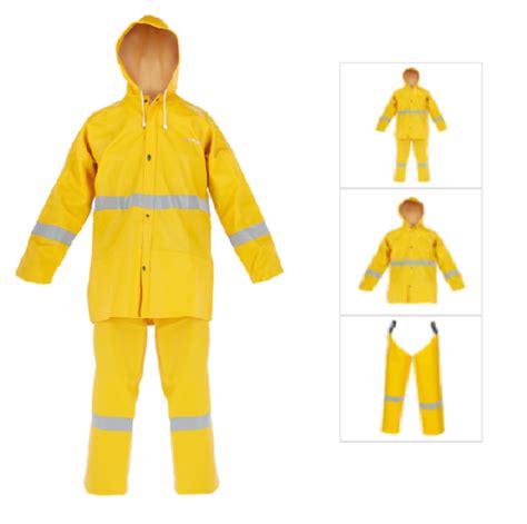 Traje Agua Activex Amarillo Forestal Reflectante Con Piernera