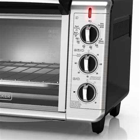 BLACK+DECKER 6-Slice Stainless Steel Convection Toaster Oven (1500-Watt ...