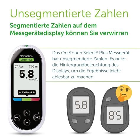 Onetouch Select Plus Blutzucker Messger T Mmol L I Diabetes Testset