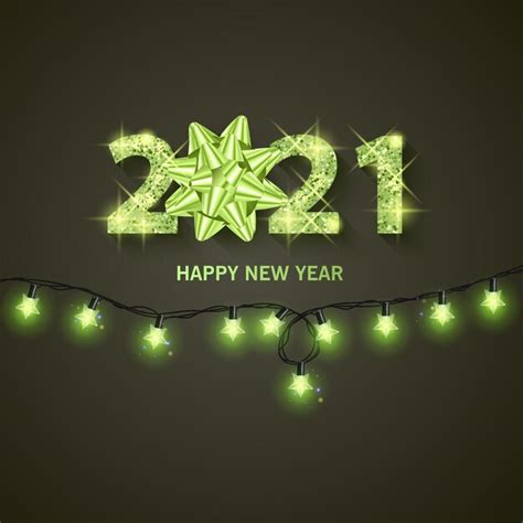 Premium Vector 2021 Happy New Year Greeting Banner New Year 2021 With