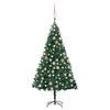 Árbol De Navidad Preiluminado Con Luces Y Bolas Verde 120 Cm Vidaxl con