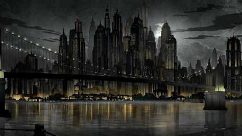 Gotham City From Dcs Batman The Long Halloween Animated Movie