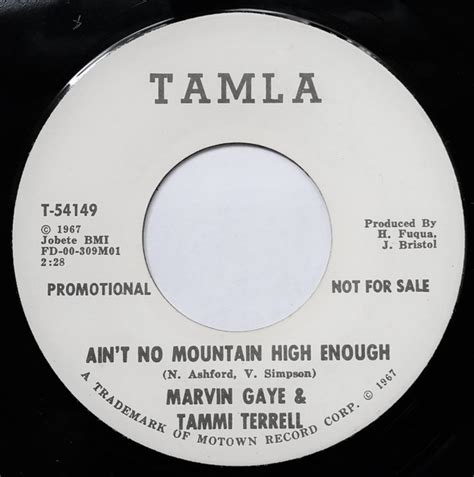 Marvin Gaye And Tammi Terrell Aint No Mountain High Enough Vinyl 7