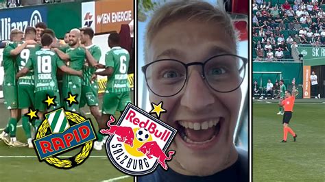 SK RAPID Vs RB SALZBURG RB PATZT IM TITELKAMPF YouTube