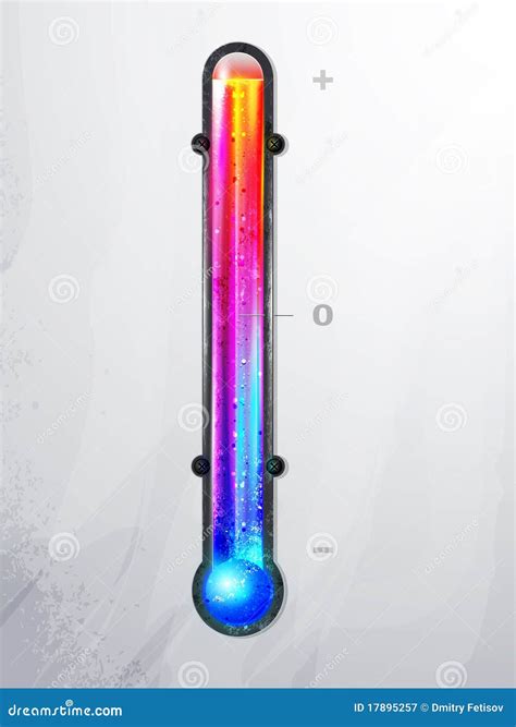 Thermometer Icon Of Hot And Cold Indicator EPS10 Stock Vector