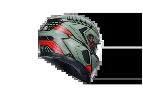 Casca Moto AGV K3 DECEPT MATT BLACK GREEN RED ECE 22 06