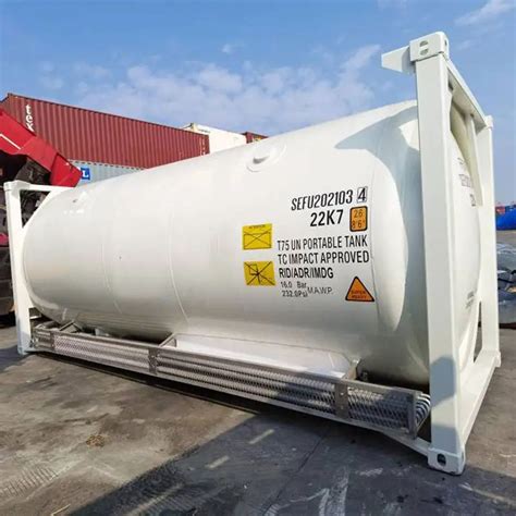 5 200 M3 0 8 MPa 20FT Cryogenic Liquid ISO Tank Container Liquid