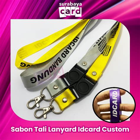 Jual Sablon Tali Lanyard Idcard Custom Cetak Tali Lanyard Idcard