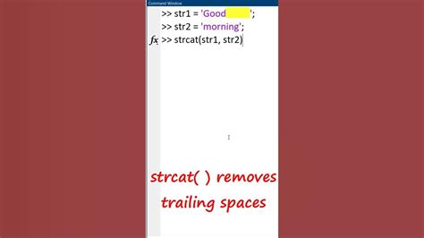 Matlab Commands Strcat Vs Append 🤯🤷‍♀️ Shorts Youtube