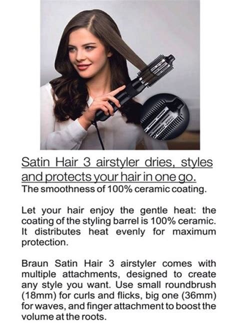 BRAUN 3-In-1 Satin Hair Styler AS330 Black/Silver | Sharjah Co ...
