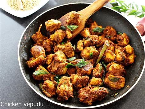 Chicken Fry Recipe (Andhra Kodi Vepudu) - Swasthi's Recipes