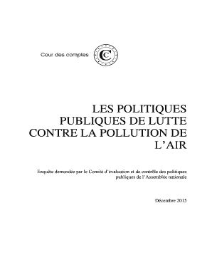 Remplissable En Ligne Rapport Sur Les Politiques Publiques De Lutte