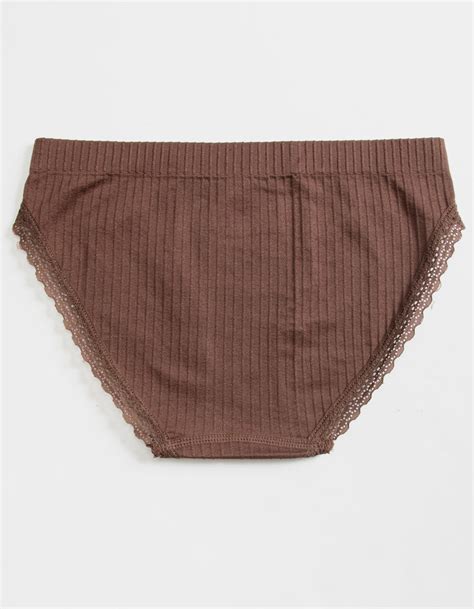 FULL TILT Seamless Rib Bikini Panties HAZELNUT Tillys