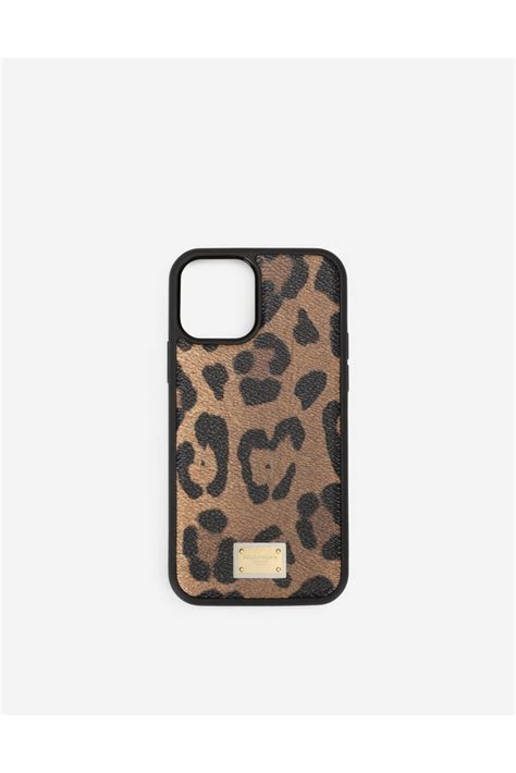 Dolce Gabbana Iphone Pro Cover In Leopard Print Crespo With