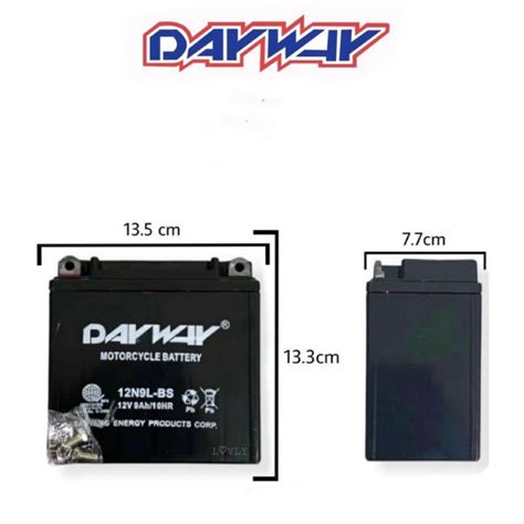 DAYWAY MOTOR BATTERY 12N9L-BS | Lazada PH