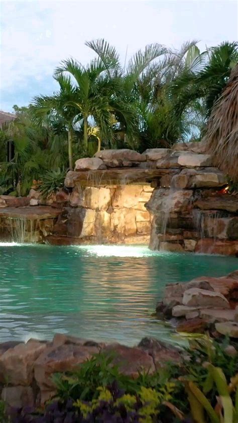 Insane Grotto Gallery Lucas Lagoons Backyard Pool Pool Waterfall