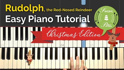 How to Play Rudolph the Red-Nosed Reindeer on piano - Notes