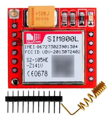 Modulo Celular Gsm Gprs Sim800l Con Antena Arduino MercadoLibre