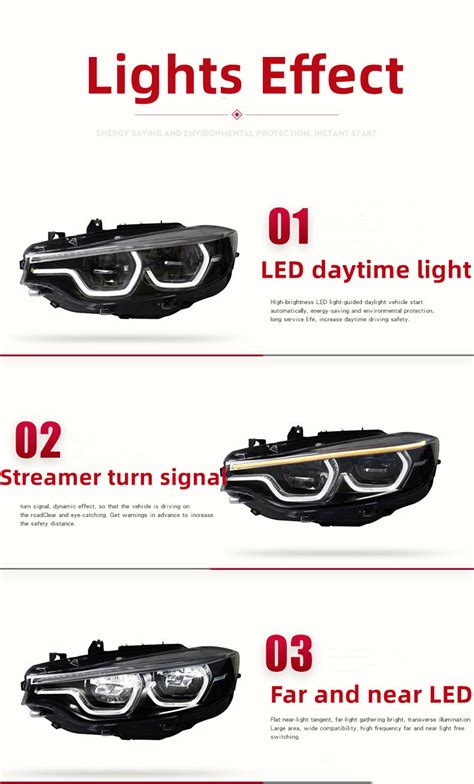 Full LED Headlight For BMW 4 Series Headlights M4 2014 20 19 GTS ...