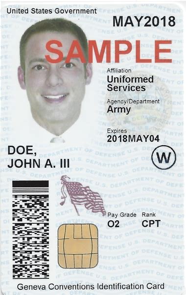 Us Military ID Card