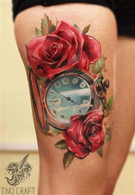 200 Inspirational Pocket Watch Tattoo Ideas