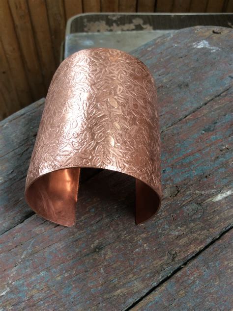 Copper Cuff Etched By Ymblueoriginals On Etsy