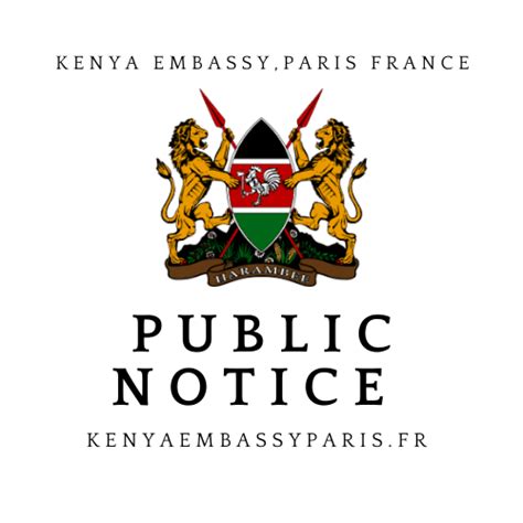 Kenya Embassy France Paris Official Website