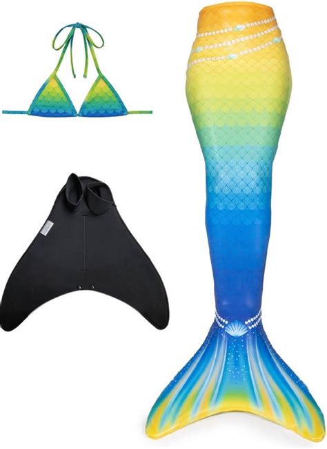 Rio Zeemeerminstaart Maat 122 128 6 Met Monovin En Bikini Top Bol