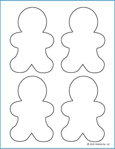 Gingerbread Man Woman Coloring Pages