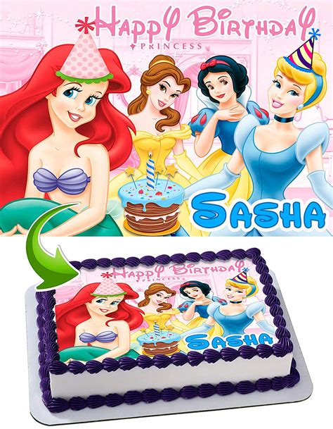 Princess Edible Cake Toppers Ediblecakeimage